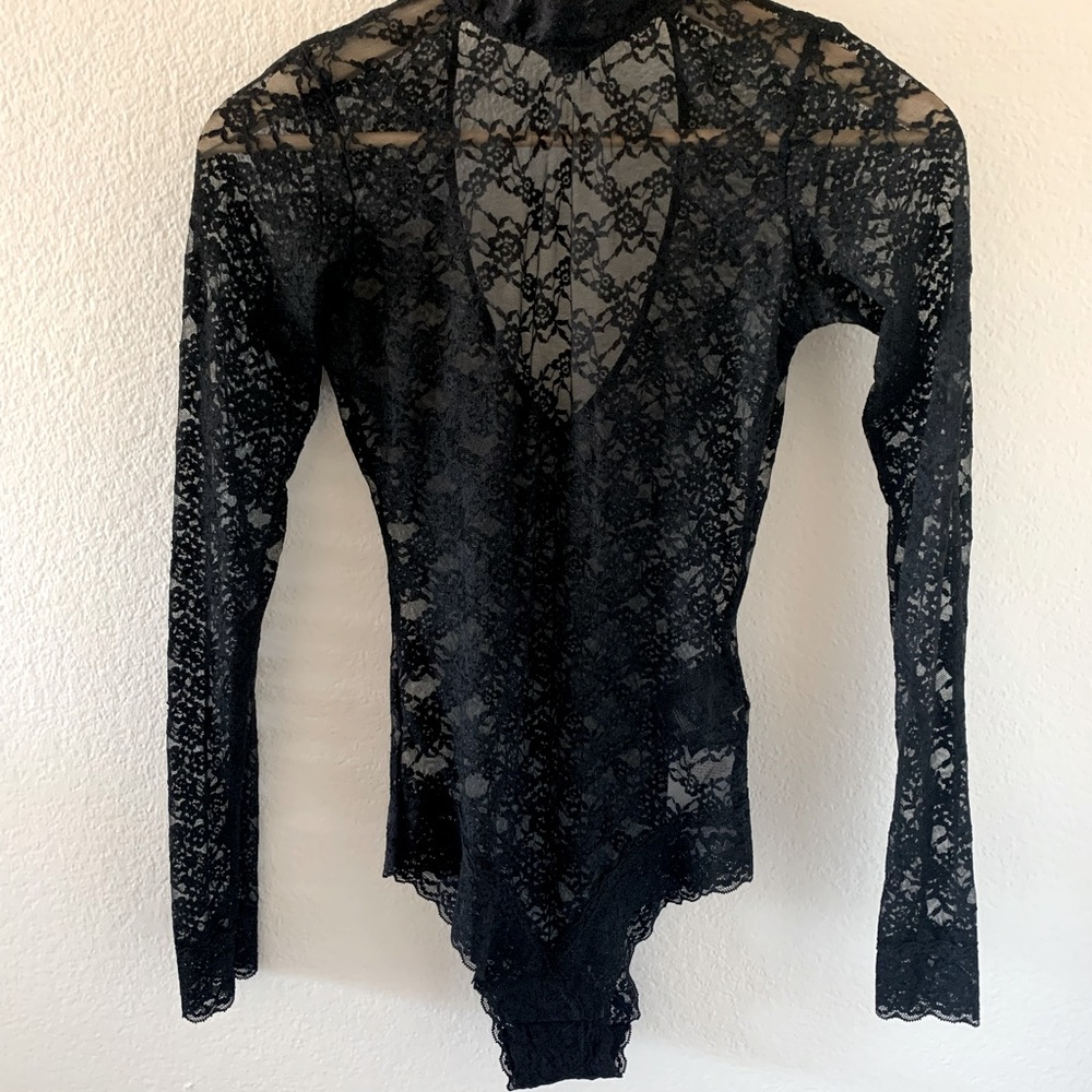 Laced Bodysuit Black